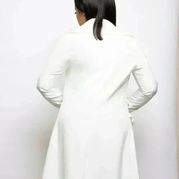 Not This Time Off White Trench Coat - Picture 4 of 7